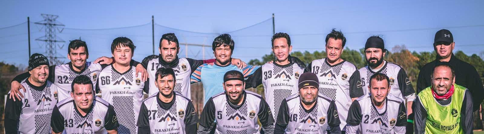 Nova Royals team in white jerseys outdoors