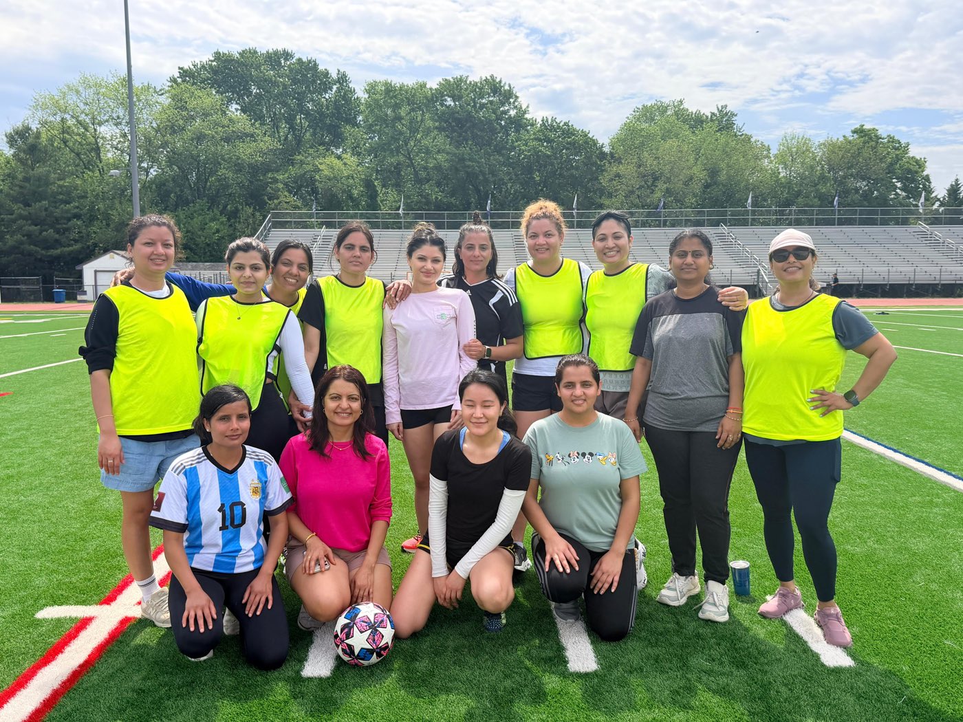 Nova Royals women's soccer team on the field